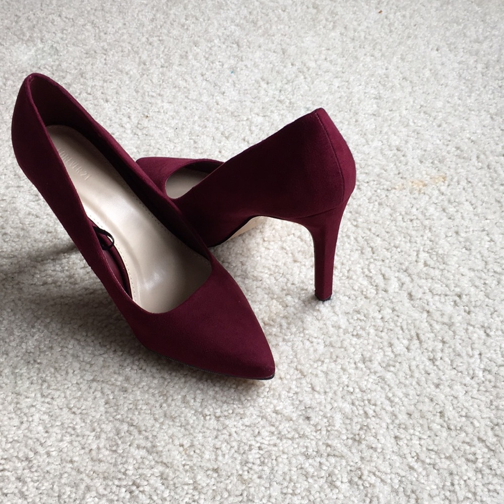 Maroon heels